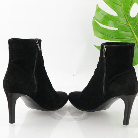 La Canadienne Womens Ellenor Boots Size 10 Waterproof Black Suede Heel Booties - Picture 5 of 13